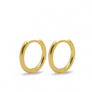 Componenti di metallo DQ Orecchini a cerchio 16mm oro (privo di nichel)