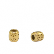 Perline in acciaio inossidabile 5mm oro