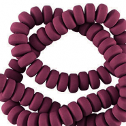 Perline di polimero rondella 7mm porto rosso