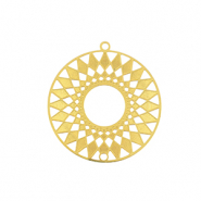 Ciondoli in acciaio inossidabile boh&eacute;mien 25mm oro