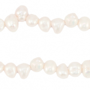 BQ Perle di acqua dolce pepita ovale 6-7mm bianco naturale