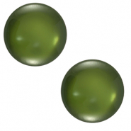 Cabochon Polaris Elements 7 mm classico Lucido verde muschio