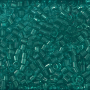 Perline Miyuki Delica 15/0 Transparent Caribbean teal DBS1113