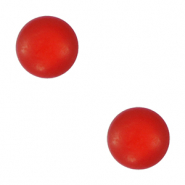 Cabochon Polaris 4mm soft SS16 "Pietra di nascita" shiny Luglio rosso bacca