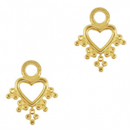 Ciondoli in acciaio inossidabile cuore oro