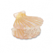 Accessori fermaglio per capelli conchiglia rosa chiaro-oro
