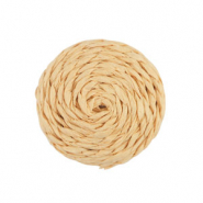 Pendenti in rafia 25mm pesca chiaro