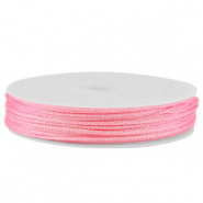 Coda di topo intrecciato 1mm rosa metallico