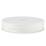 Coda di topo intrecciato 1mm bianco metallico