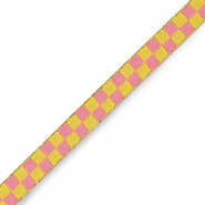 Nastro con testo cubi rosa-verde