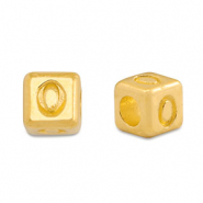 Perline alfabeto di metallo DQ 0 oro (privo di nichel)