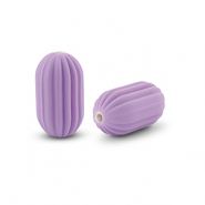 Perline in acrilico ovali viola