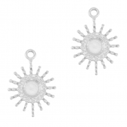 Ciondoli in acciaio inossidabile sole argento