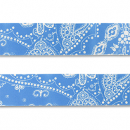 Bandana blu chiaro-bianco
