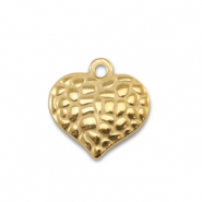Ciondoli in acciaio inossidabile cuore oro