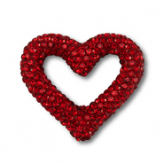 Perline in stile boh&eacute;mien cuore rosso
