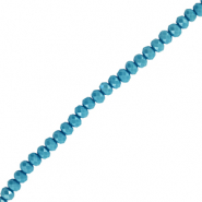 Perline sfaccettate 4x3mm rondella blu