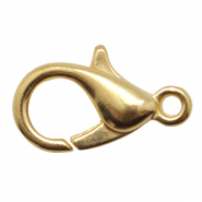Componenti di metallo DQ chiusura moschettone 15mm oro (privo di nichel)