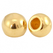 Terminali di metallo DQ Ø2mm tonda oro (privo di nichel)