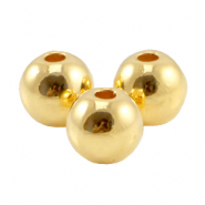 Perline di metallo DQ 5mm oro (privo di nichel)