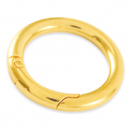 Componenti di metallo DQ anello bris&eacute; per portachiavi 35 mm oro (privo di nichel)