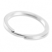Componenti di metallo DQ anello bris&eacute; per portachiavi 30 mm argento antico (privo di nichel)
