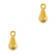 Ciondoli di metallo DQ goccia oro (privo di nichel)