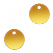 Ciondoli accattivanti 16mm giallo metallico