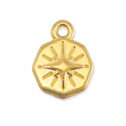 Ciondoli di metallo DQ stella oro (privo di nichel)