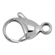 Chiusure moschettone in acciaio inossidabile 10 mm argento (acciaio inossidabile)