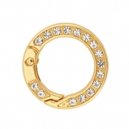 Componenti colorati anello bris&eacute; portachiavi oro