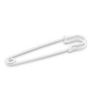 Componenti di metallo spilla decorativa bianco