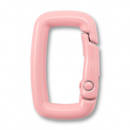 Componenti colorati bris&eacute; portachiavi rettangolo rosa chiaro