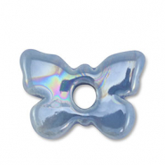 Perline di ceramica greca DQ farfalla blu