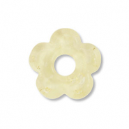 Perline di vetro fiore giallo