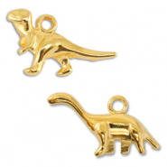 Ciondoli di metallo DQ dinosauro oro (privo di nichel)