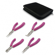 Beadalon set di attrezzi da 4 pezzi nero/viola-argento