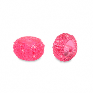 Perline in resina rondella 12mm rosa