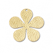 Ciondoli in acciaio inossidabile fiore oro
