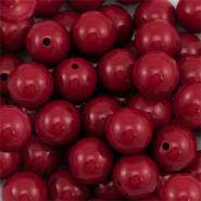 DQ Perline in acrilico 16 mm rosso vino