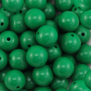 DQ Perline in acrilico 16 mm verde scuro