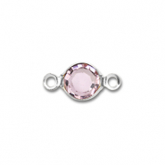 Componenti in acciaio inossidabile tonda argento-rosa chiaro