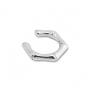 Orecchini in acciaio inossidabile ear cuff argento