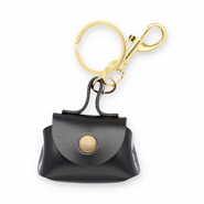 Portachiavi borsetta nero-oro