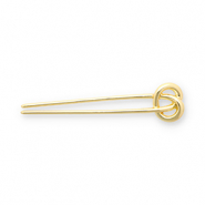 Accessori per capelli Forcina per capelli francese nodo oro