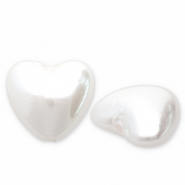 Imitazione di perle d'acqua dolce cuore bianco