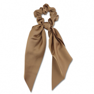Elastici per capelli con fiocco marrone