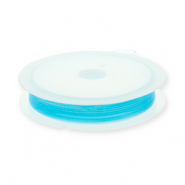 Filo infilaperle elastico 0.5mm blu turchese
