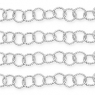 Componenti in alluminio catena argento