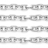 Componenti in alluminio catena a rol&ograve; anchor argento